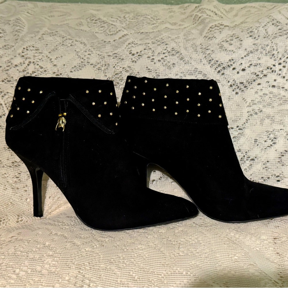 Nine West Ankle stiletto boots black 7.5